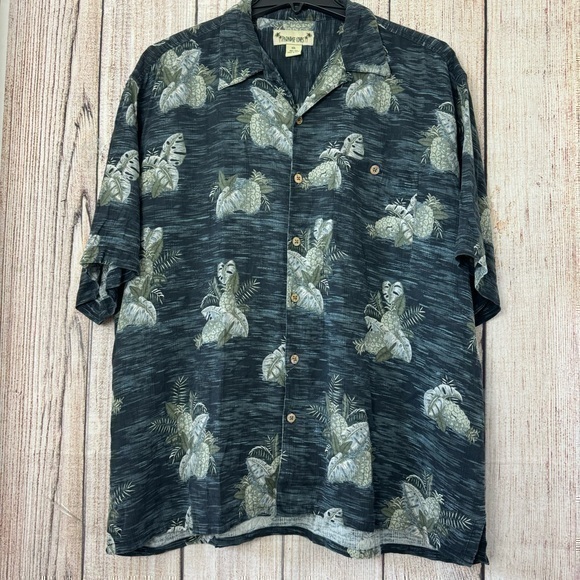 Paradise Coves Mens Silk Hawaiian Shirt size XXL - Picture 1 of 8